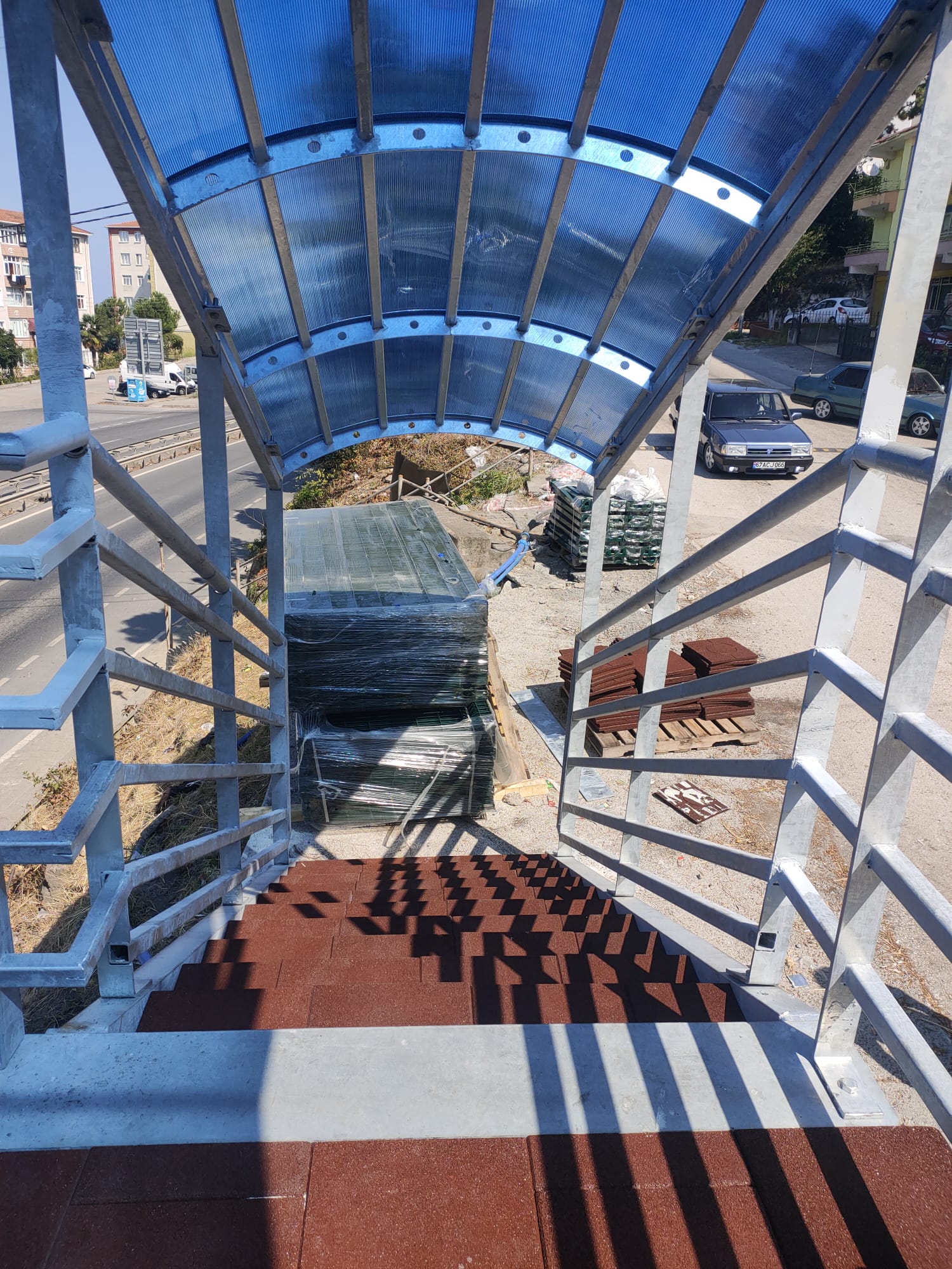 Üst geçit merdiven imalatı